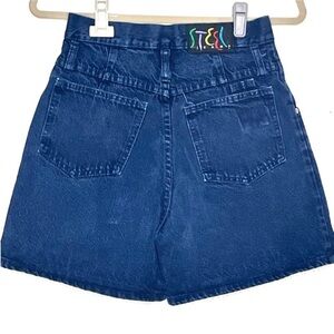 Vintage Stylish Steel Blue Women's Blue Denim Shorts Sz  7 (Juniors)